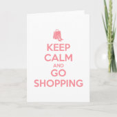 Keep Calm and Go Shopping カード (正面)