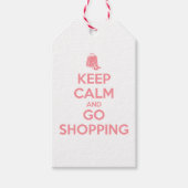 Keep Calm and Go Shopping ギフトタグ (正面)