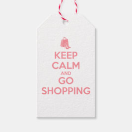 Keep Calm and Go Shopping ギフトタグ