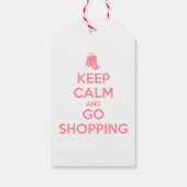 Keep Calm and Go Shopping ギフトタグ (裏面)