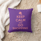 Keep Calm and Go Shopping クッション (ブランケット)