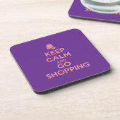 Keep Calm and Go Shopping コースター (左側)