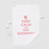 Keep Calm and Go Shopping ゴルフタオル (インサイチュ)
