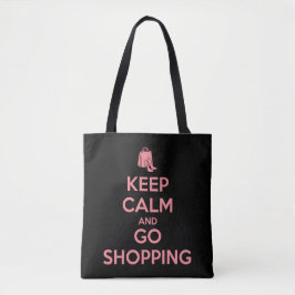 Keep Calm and Go Shopping トートバッグ