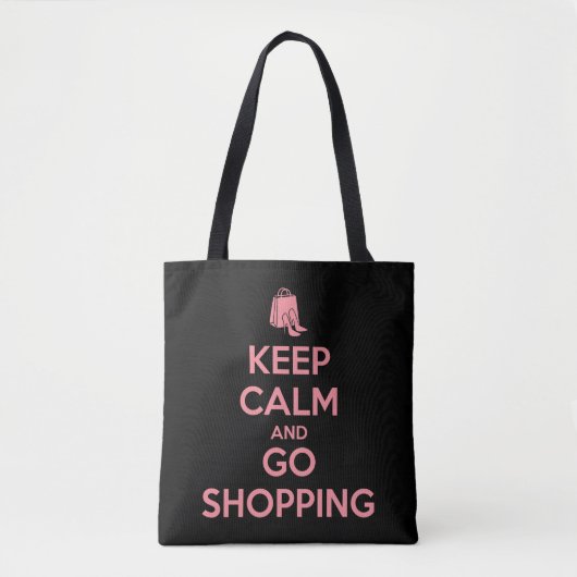 Keep Calm and Go Shopping トートバッグ (正面)