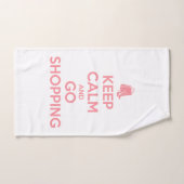 Keep Calm and Go Shopping バスタオルセット (ハンドタオル)