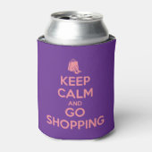 Keep Calm and Go Shopping 缶クーラー (缶正面)