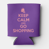 Keep Calm and Go Shopping 缶クーラー (正面)