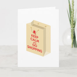 Keep Calm and Go Shopping (bag1) カード