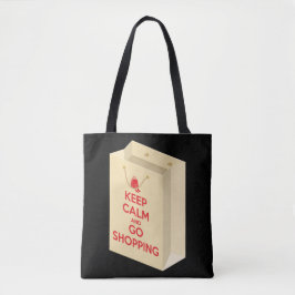 Keep Calm and Go Shopping (bag1) トートバッグ