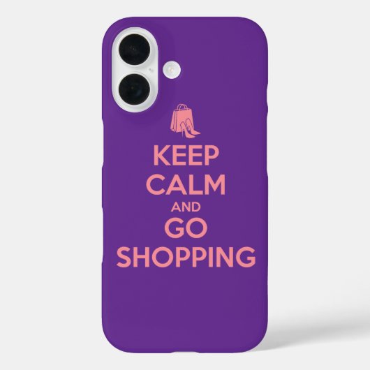 Keep Calm and Go Shopping Case-Mate iPhoneケース (裏面)