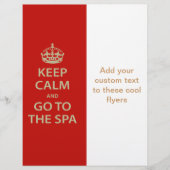 Keep Calm and Go To the Spa チラシ (正面)