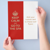 Keep Calm and Go To the Spa チラシ (手)