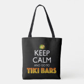 Keep Calm And Go To Tiki Bars トートバッグ (裏面)