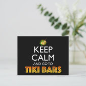Keep Calm And Go To Tiki Bars ポストカード (スタンド正面)