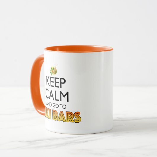 Keep Calm And Go To Tiki Bars マグカップ (正面左)