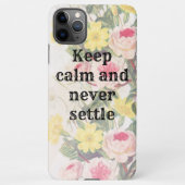 Keep calm and gratitude phrase iPhoneケース (裏面)