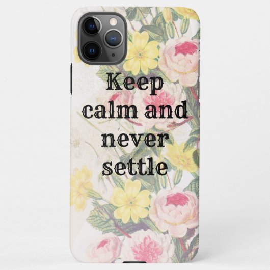 Keep calm and gratitude phrase iPhoneケース (裏面)