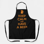 Keep Calm and Have a Beer エプロン (正面)