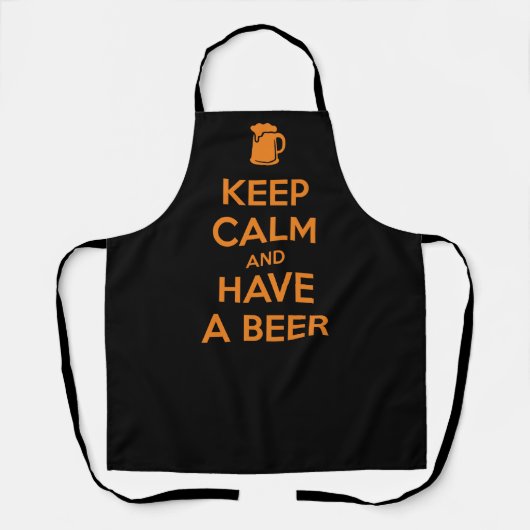 Keep Calm and Have a Beer エプロン (正面)