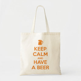 Keep Calm and Have a Beer トートバッグ