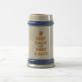 Keep Calm and Have a Beer ビールジョッキ
