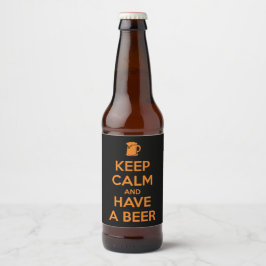 Keep Calm and Have a Beer ビールラベル