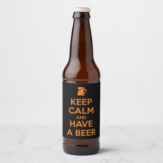 Keep Calm and Have a Beer ビールラベル (正面)