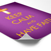 KEEP CALM AND HAVE FAITH POSTER ポスター (角)