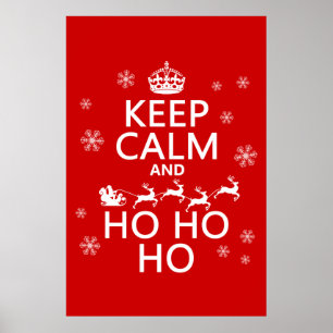 Keep Calm and Ho Ho Ho ポスター