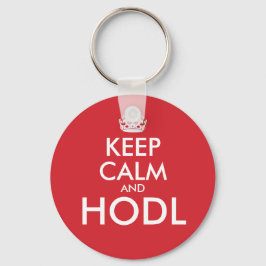 Keep Calm and HODL! bitcoin HODLER key ring キーホルダー