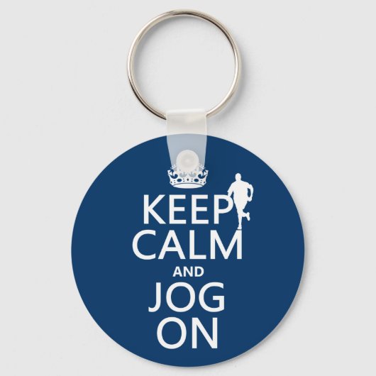 Keep Calm and Jog On キーホルダー (正面)