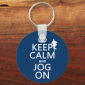 Keep Calm and Jog On キーホルダー (正面)