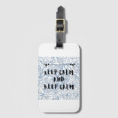 Keep calm and keep calm ラゲッジタグ (正面縦)