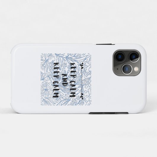 Keep calm and keep calm Case-Mate iPhoneケース (裏面(横))