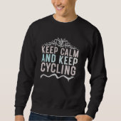 Keep calm and keep cycling スウェットシャツ (正面)