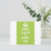 Keep-Calm-And-Keep-On.pdf ポストカード (スタンド正面)