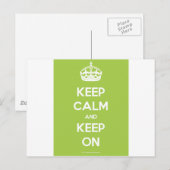 Keep-Calm-And-Keep-On.pdf ポストカード (正面/裏面)