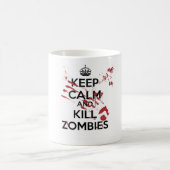 Keep Calm and Kill Zombies コーヒーマグカップ (中央)