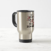 Keep Calm and Kill Zombies トラベルマグ (正面左)