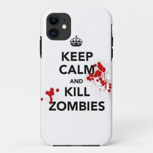 keep calm and kill zombies Case-Mate iPhoneケース (裏面)