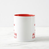 Keep Calm and Let The Albanian Girl Handle It 赤色 マグカップ (中央)