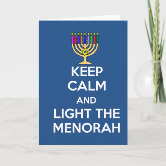 Keep Calm and Light the Menorah シーズンカード (正面)