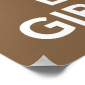 Keep Calm and Love Giraffes print or poster ポスター (角)