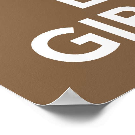 Keep Calm and Love Giraffes print or poster ポスター (角)