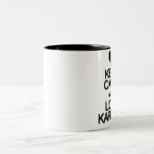 Keep Calm And Love Karinas ツートーンマグカップ (中央)