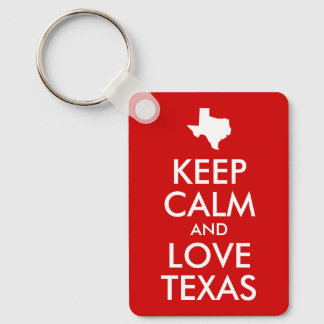 Keep Calm and Love Texas キーホルダー