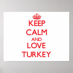 Keep Calm and Love Turkey ポスター