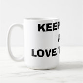 Keep Calm and Love Turtles コーヒーマグカップ (左)