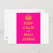 Keep-Calm-And-Mah-Jongg.pdf ポストカード (正面/裏面)